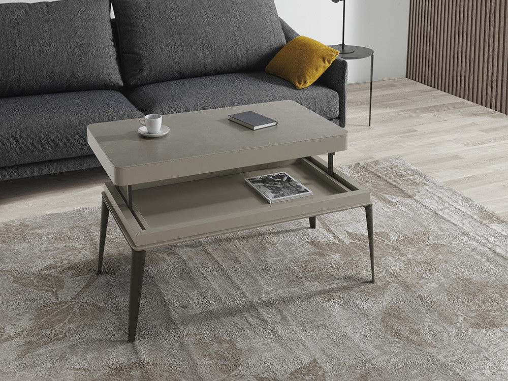 Mesa de centro elevable Acacia Porcelánico