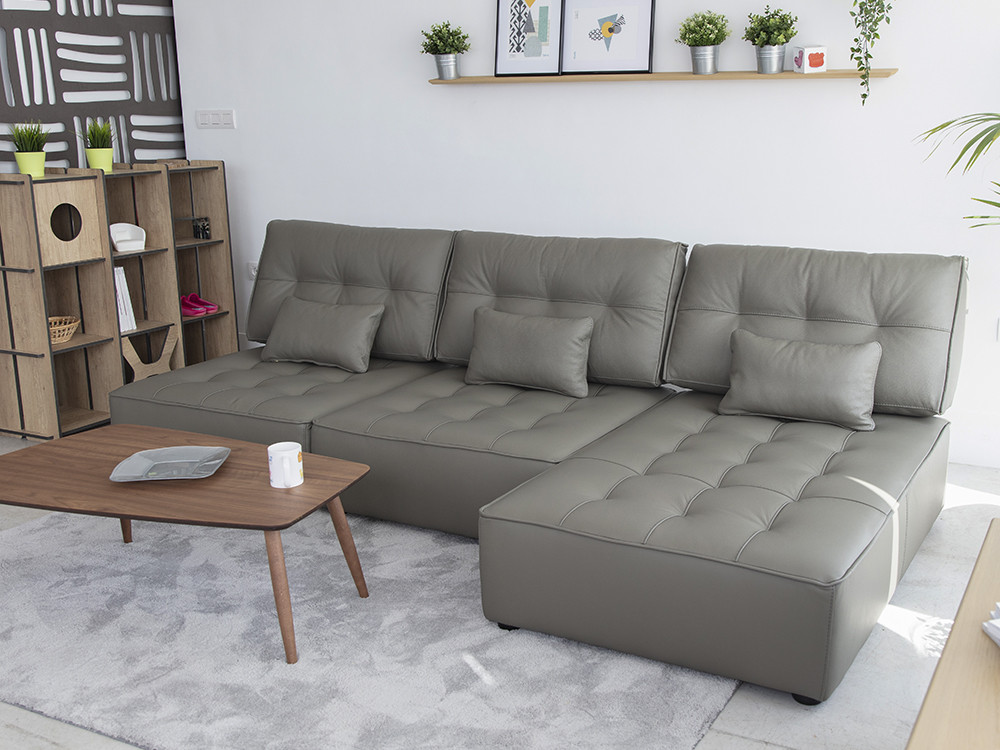 Este sofá modular Arianne Piel de Fama es muy premium. Visita Mobel 6000 en Madrid y elige tu piel natural.