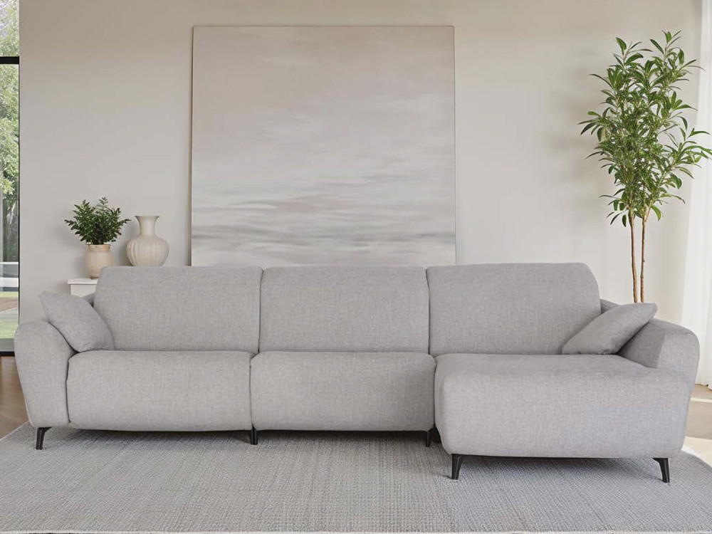 Diseña tu sofá relax Babylon con chaiselongue en Mobel 6000 en Madrid. Elige tus medidas y un tapizado premium