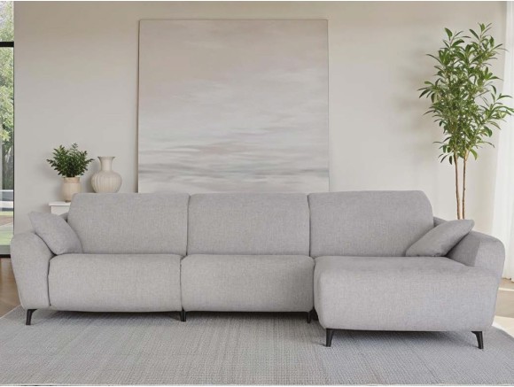 Diseña tu sofá relax Babylon con chaiselongue en Mobel 6000 en Madrid. Elige tus medidas y un tapizado premium