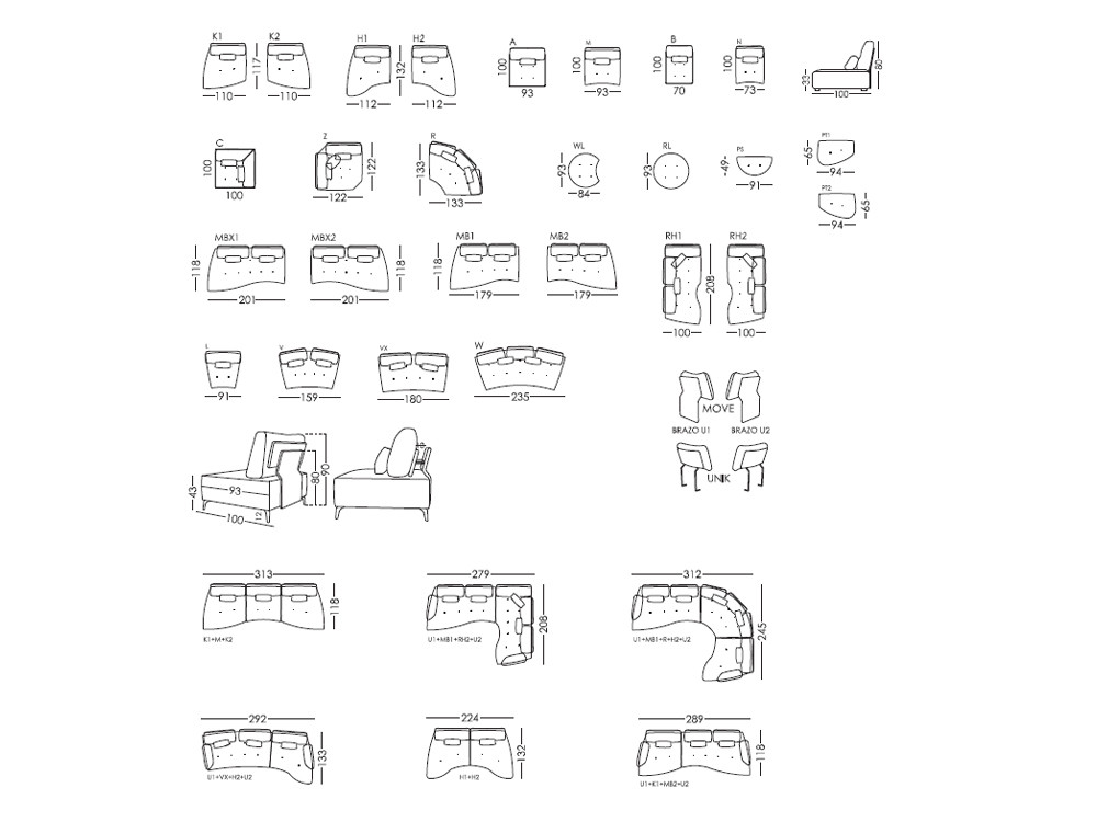 Disfruta el confort del sofa de diseño Kalahari de Fama. Elige tus medidas y telas favoritas para un gran estilo premium.