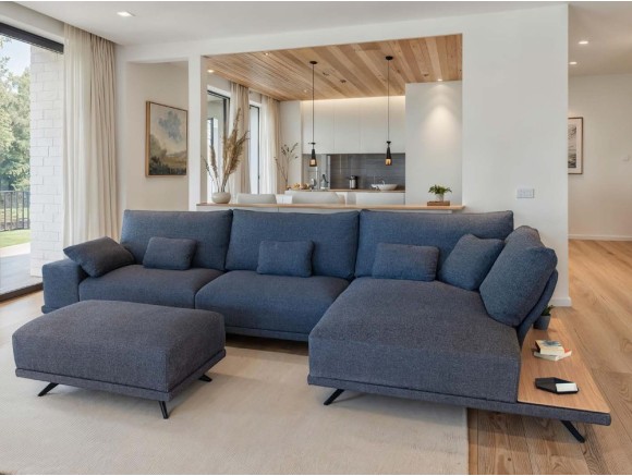 Diseña tu sofa modular Oasis de Fama en Mobel 6000 en Madrid. Personaliza medidas y tejidos con un estilo muy premium