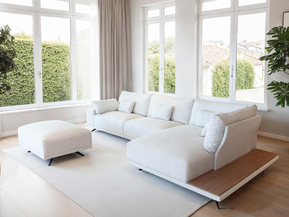 Haz tu compra online en Mobel 6000 del sofa modular Oasis. Configura medidas y telas para un diseño a medida muy premium.