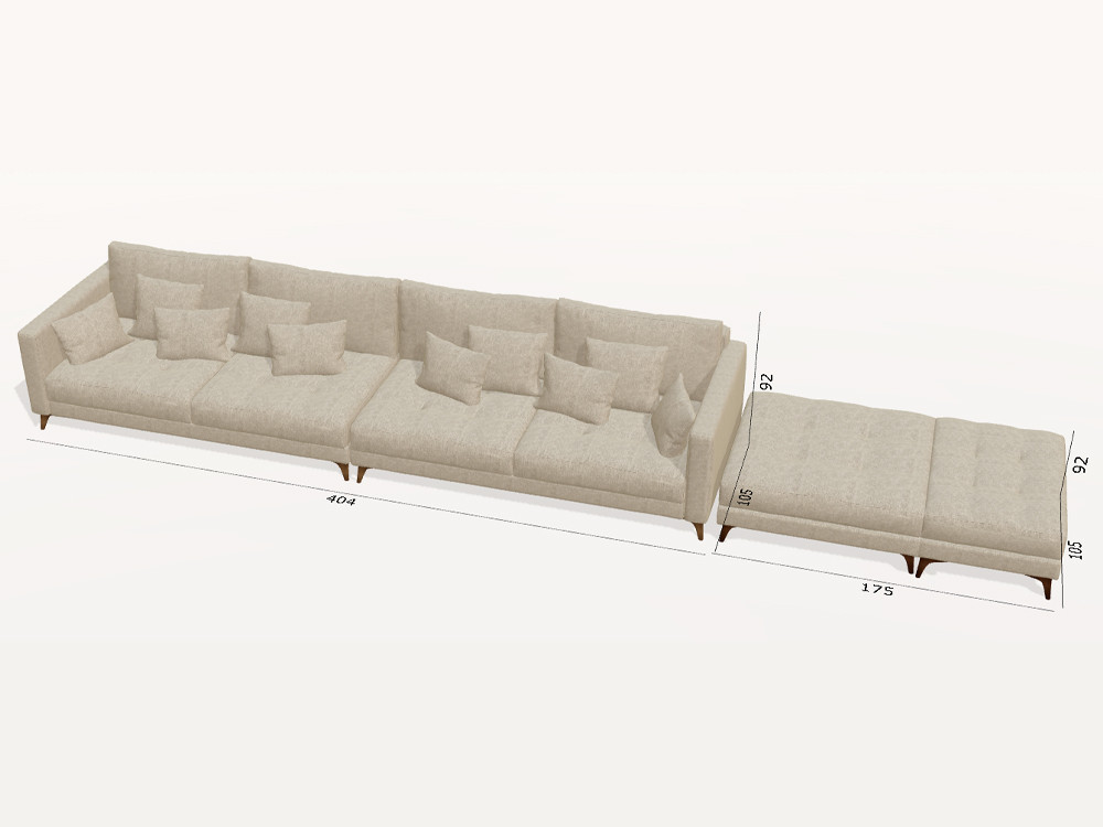Consigue el sofa a medida Opera. Elige entre tejidos seleccionados para un salón moderno con un diseño de estilo premium.