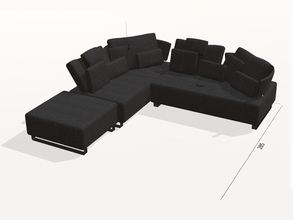 Redefine tu salón con el sofa rinconera modular Panky de Fama. Configura medidas y telas con un gran diseño muy premium.