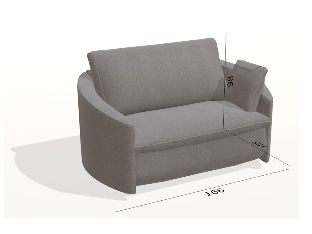 Redefine tu descanso con el sillon motorizado Selene de Fama. Configura telas para un salon de gran estilo muy premium