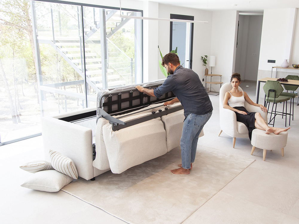 Tu sofa cama moderno Ravel te espera. Haz tu compra online en Mobel 6000 con un gran diseño premium.