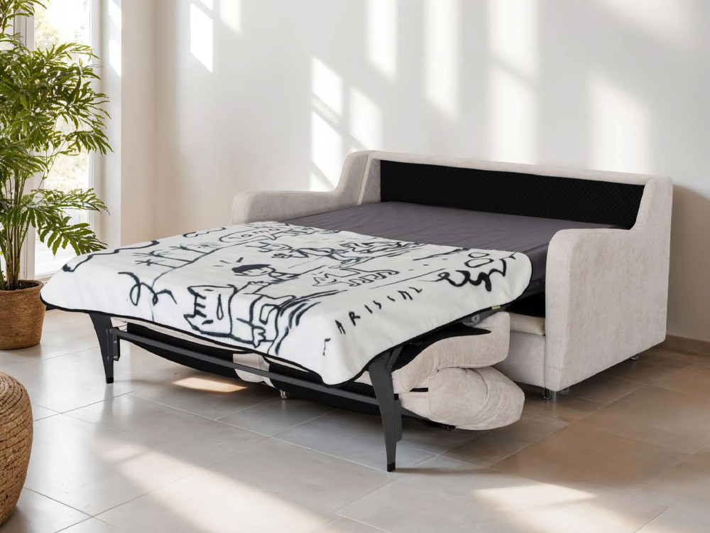 Haz tu compra online en Mobel 6000 del sofa cama moderno Rudy. Configura medidas y telas con un diseño de nivel muy premium.