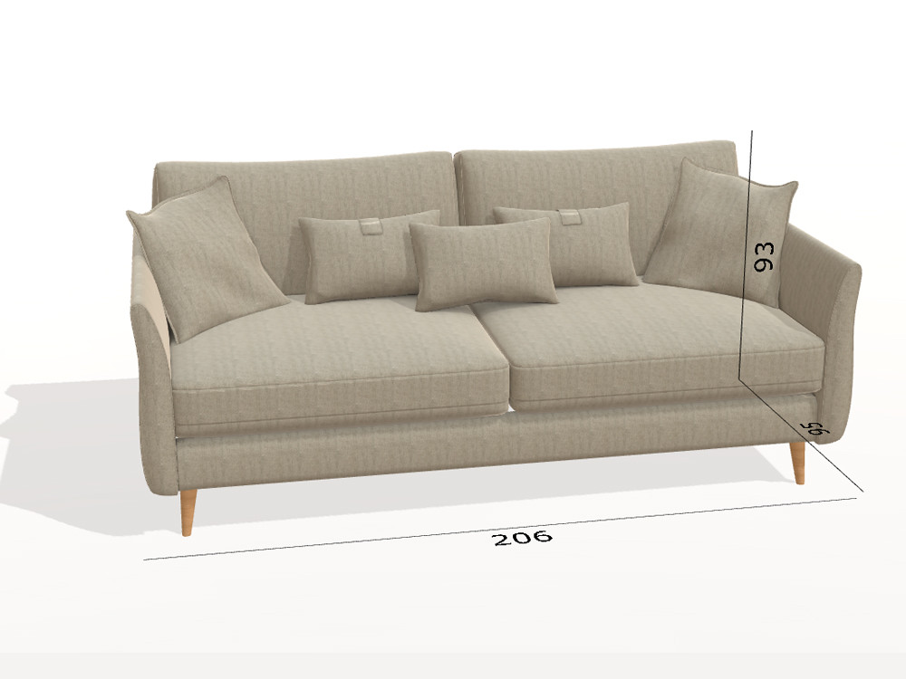 El sofa cama de apertura italiana Helsinki luce ideal en Seismil Studio web. Personaliza telas y medidas con confort premium.