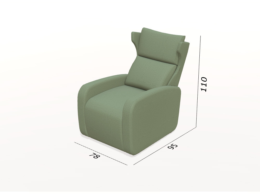 Redefine tu descanso con el sillon motorizado Kim de Fama. El sistema de elevacion y sus telas son muy premium