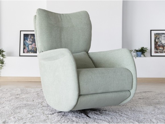 Diseña tu sillon relax moderno Lolita de Fama en Mobel 6000 en Madrid. Sistema manual o electrico con estilo premium.