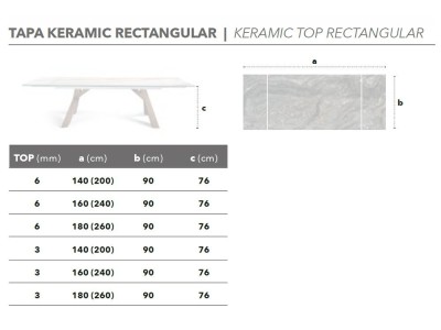 Mesa extensible Ash porcelánico Nacher