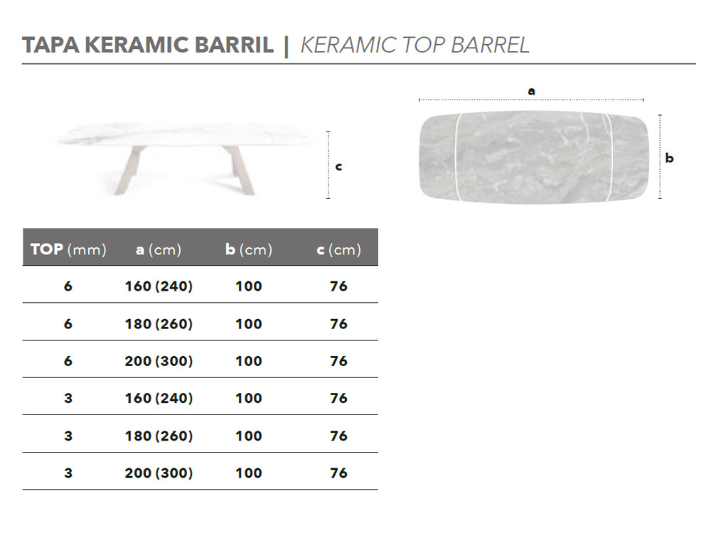 Mesa extensible Ash Porcelánico
