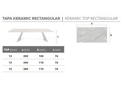 Mesa Kiv Fix Keramic Nacher