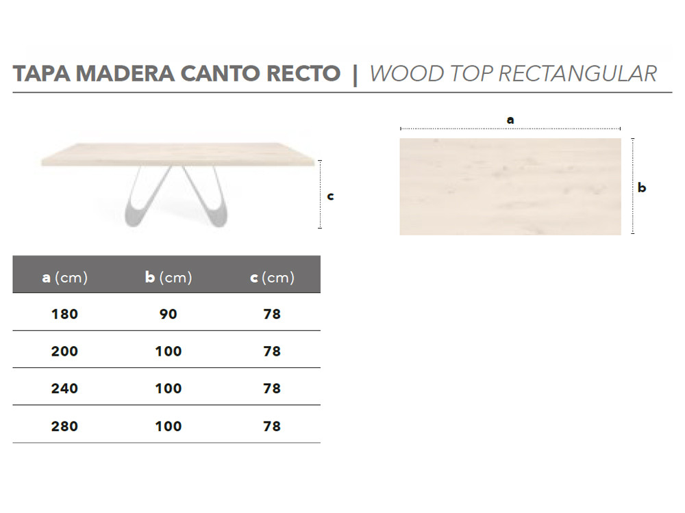 Mesa Papallona Fix Wood