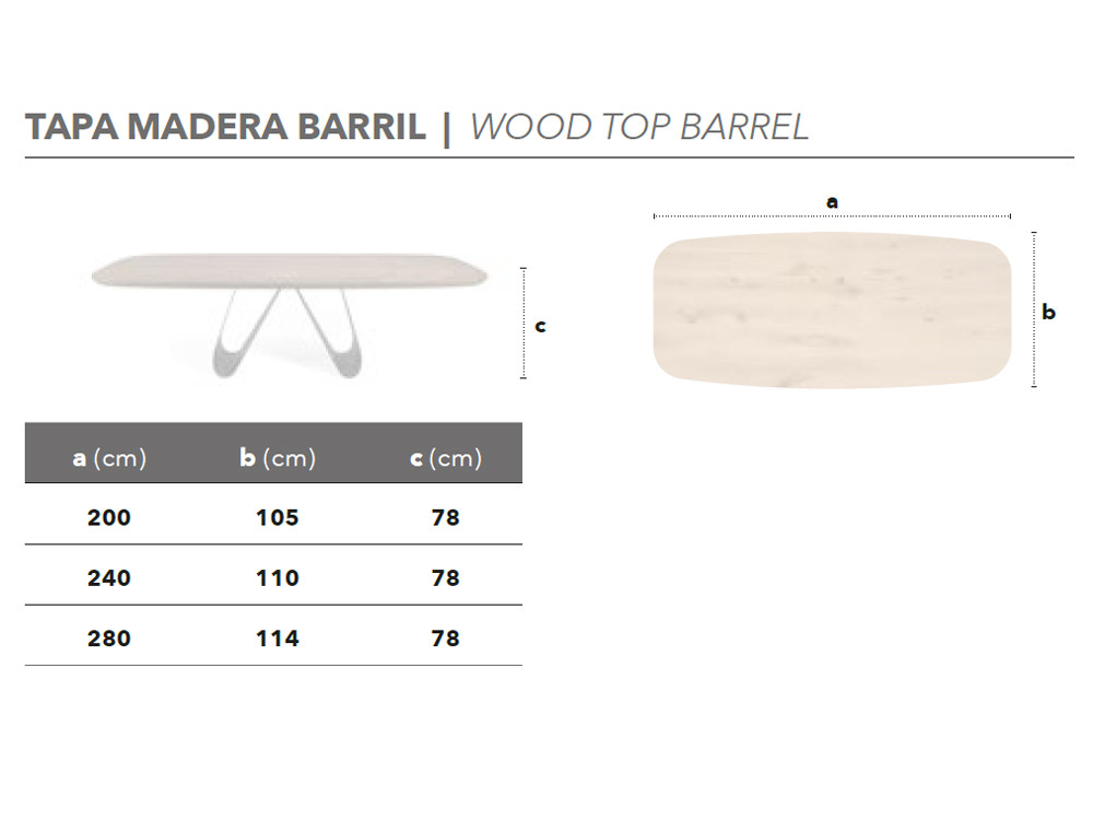 Mesa Papallona Fix Wood