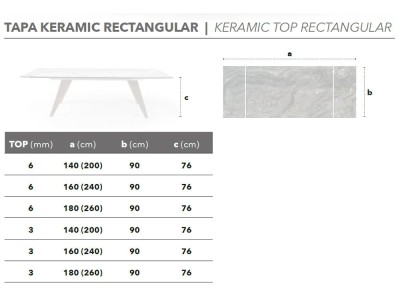 Mesa Tavolo Keramic Nacher