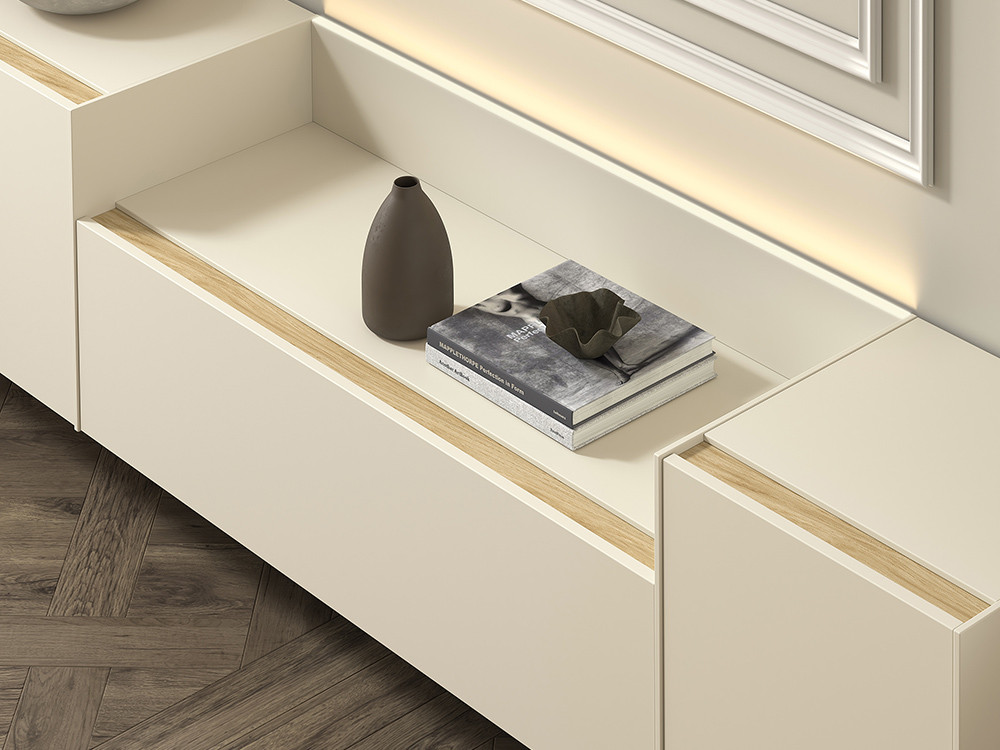 Tu mueble de tv moderno B002 de Kazzano te espera. Haz tu compra online en Mobel 6000