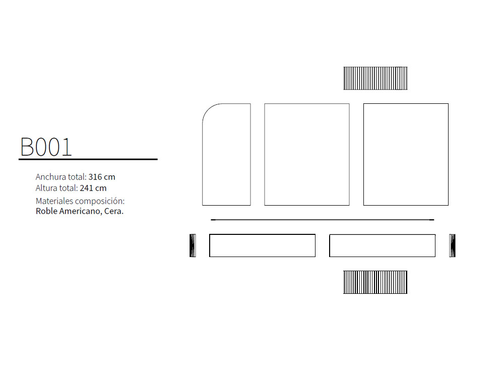 El mueble tv con panel B001 de Kazzano te ofrece elegancia. Elige su panel led y cantos curvos de nivel muy premium