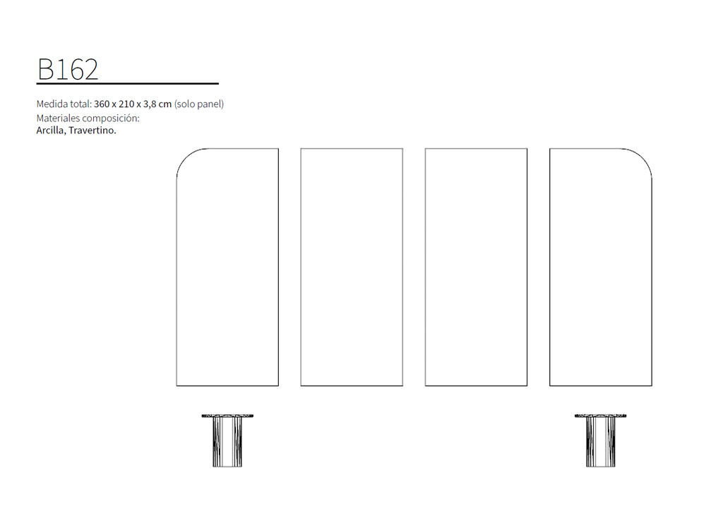 El panel decorativo B162 de kazzano puede tener luz led perimetral