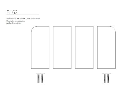 El panel decorativo B162 de kazzano puede tener luz led perimetral