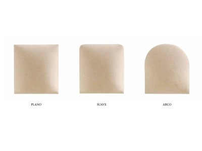 Crea tu cabecero corrido con los paneles tapizados WIB suaves de Acana Piel, con un relieve de un máximo confort térmico.