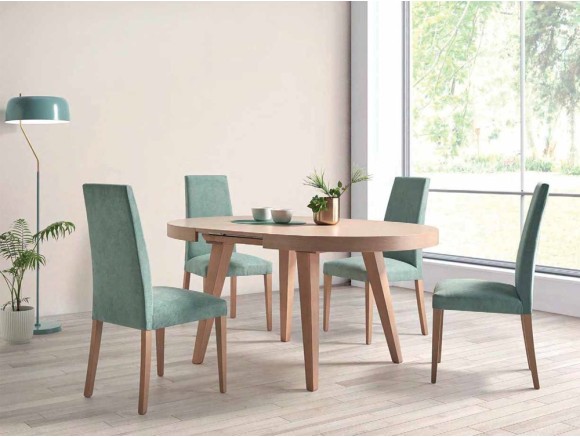 Diseña tu silla de comedor 260 de Pérez e Hijos en Mobel 6000 en Madrid, con respaldo alto y un tapizado suave a tu medida.