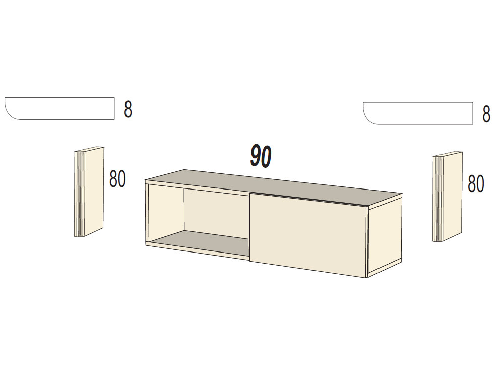 Personaliza a tu gusto el mueble recibidor B141 de Kazzano, combinando estética y funcionalidad a la medida de tu hogar.