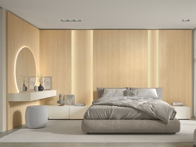 Decora tu dormitorio con los paneles decorativos B163 de Kazzano con luz led que puedes personalizar