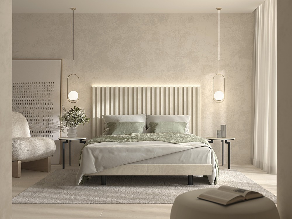En Mobel 6000 diseñamos tu panelado decorativo a medida para dormitorio de Kazzano