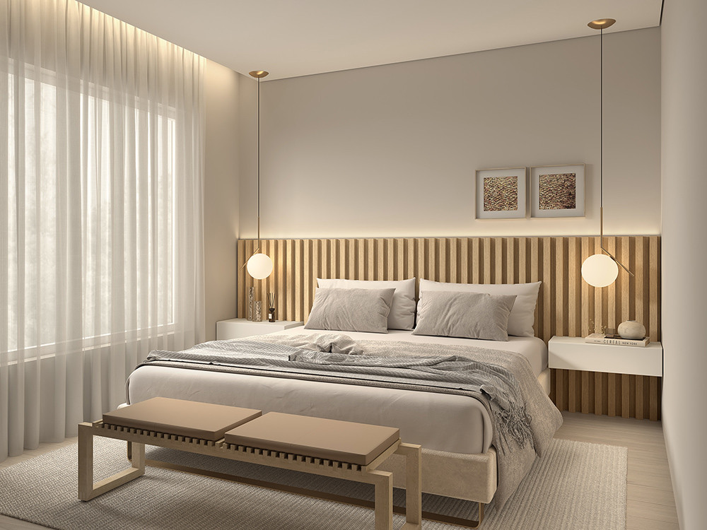 Decora tu dormitorio con los paneles decorativos B167 de Kazzano con luz led que puedes personalizar
