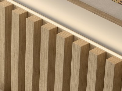 Descubre las posibilidades de decoración del panel alistonado B167 de Kazzano