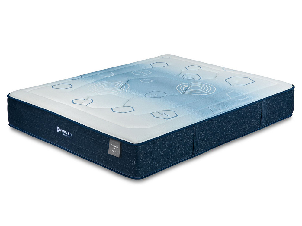 Colchón de muelles ensacados Flex WBx FIT Pocket de firmeza superior inteligente adaptable
