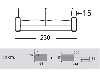 sofá-cama Boston de Zardá