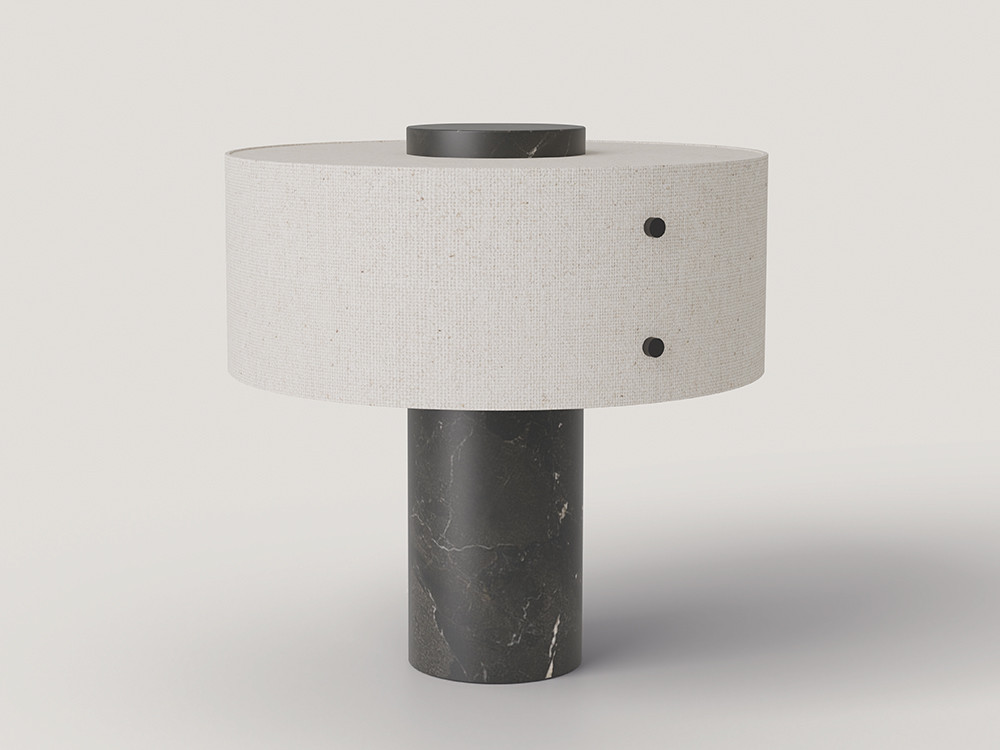 Tu lámpara de sobremesa Xeta de Aromas te espera. Haz tu compra online en Mobel 6000, con base de metal y pantalla de lino.