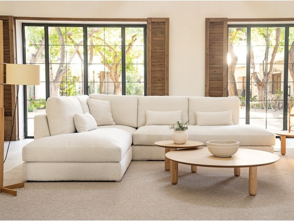 Descubre el sofá modular Bertina rincón de Temasdos en Mobel 6000 en Madrid, en textiles seleccionados y a tu propia medida.