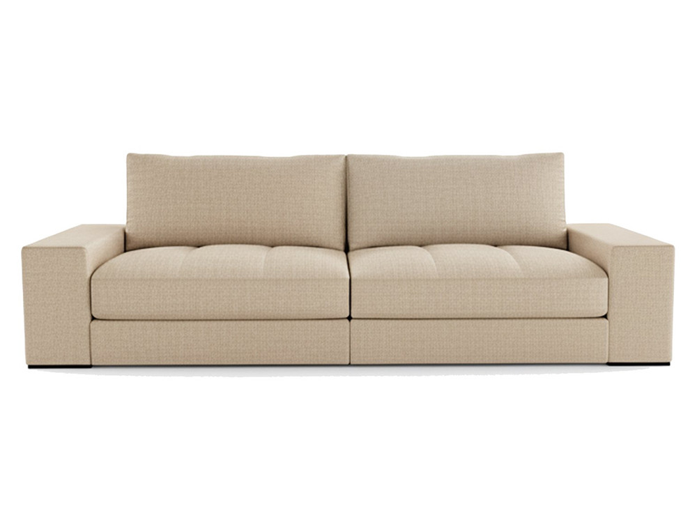 El sofá modular Giant de Temasdos destaca en Seismil Studio, con un elegante tapizado en textiles seleccionados a tu gusto.