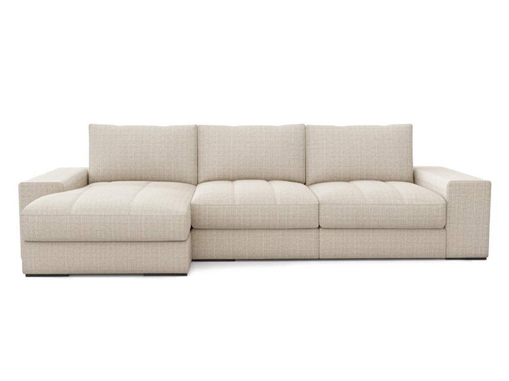 Tu sofá modular Giant con chaiselongue te espera. Haz tu compra online en Mobel 6000, en textiles seleccionados.