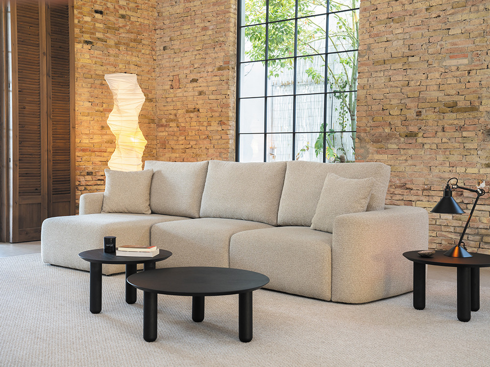 Sofá deslizante Lino con Chaiselongue