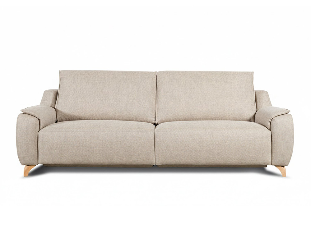 El sofá Mistral fijo o relax con motor de Temasdos destaca en Seismil Studio, en selectos textiles o en fina piel.