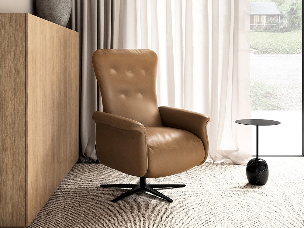 Tu sillón relax giratorio Tassos de Temasdos te espera. Haz tu compra online en Mobel 6000, muy personalizable a medida.