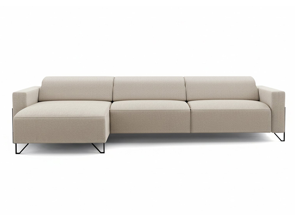 Tu sofá Zenith con chaiselongue fija y dos módulos fijos o relax te espera. Haz tu compra online en Mobel 6000 en Madrid.