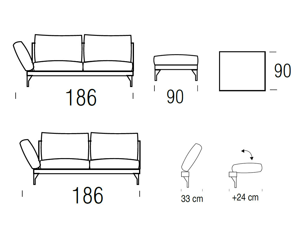 Sofá Rinconera de diseño Axis