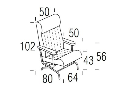 Disfruta del gran confort de la sofisticada y confortable butaca balancín nº4 de Frajumar de edición limitada en tu hogar.