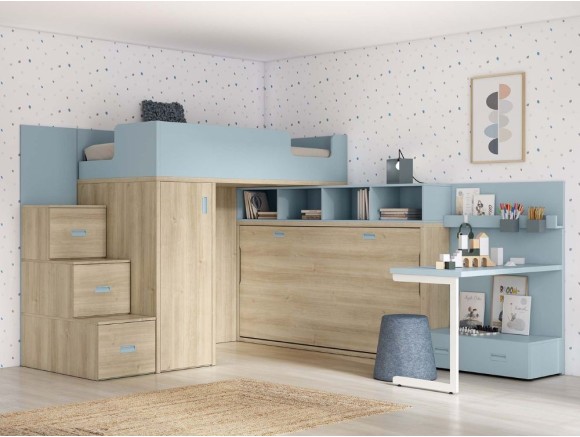 Litera con cama abatible Delulu Neo 46