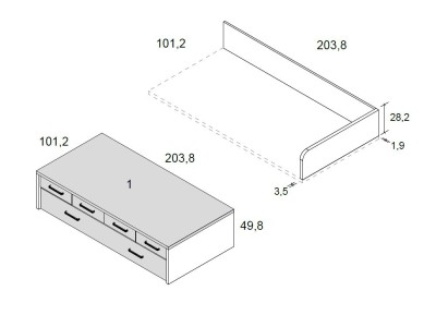 Cama compacta Zencore Delulu Neo 06 - 4