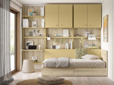 Descubre el dormitorio modular Delulu Neo 25 de Ros en Mobel 6000 en Madrid, personalizable en acabados y composiciones.