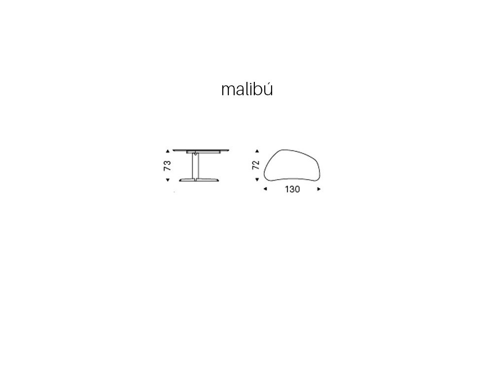 Escritorio de acero y madera de roble o nogal Malibú Cattelan Italia