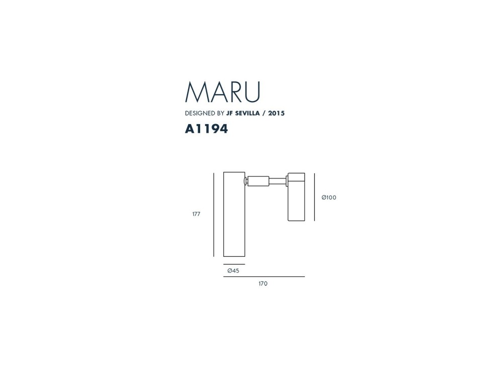 Aplique con pantalla orientable Maru