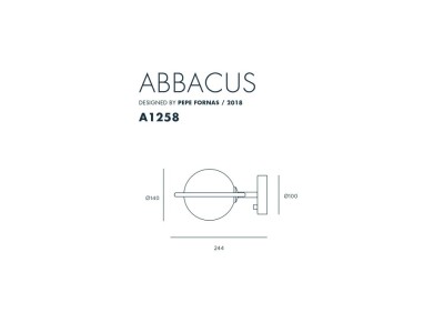 Lámpara de pared Abbacus